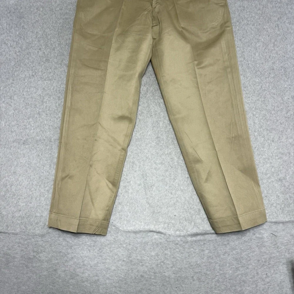 Vintage 60s US Military Officer Chino Pants Trousers Vietnam 32x30 Khaki Shade 1 - Picture 12 of 12